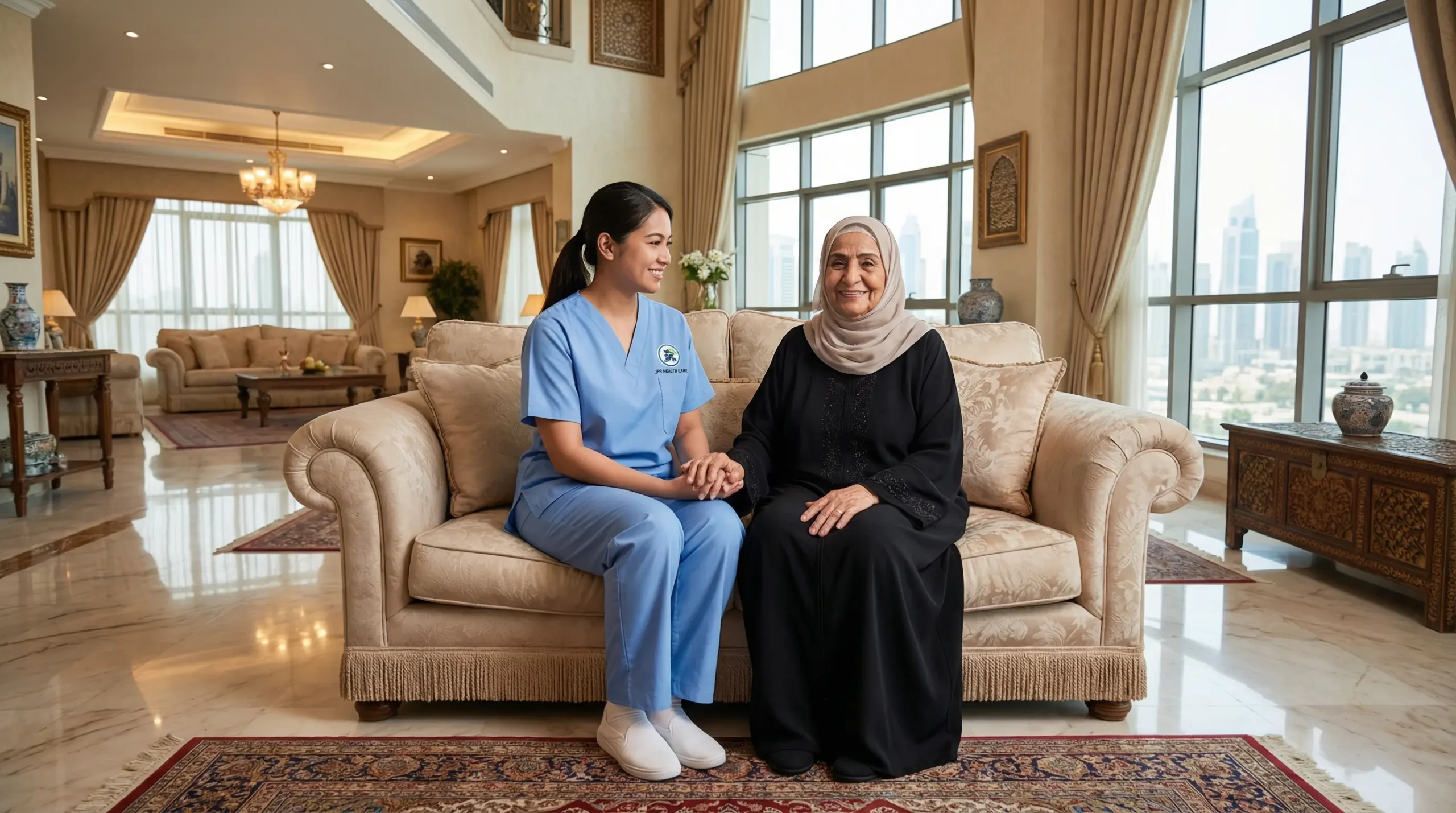 doctor-or-nurse-caregiver-with-senior-patient-at-home