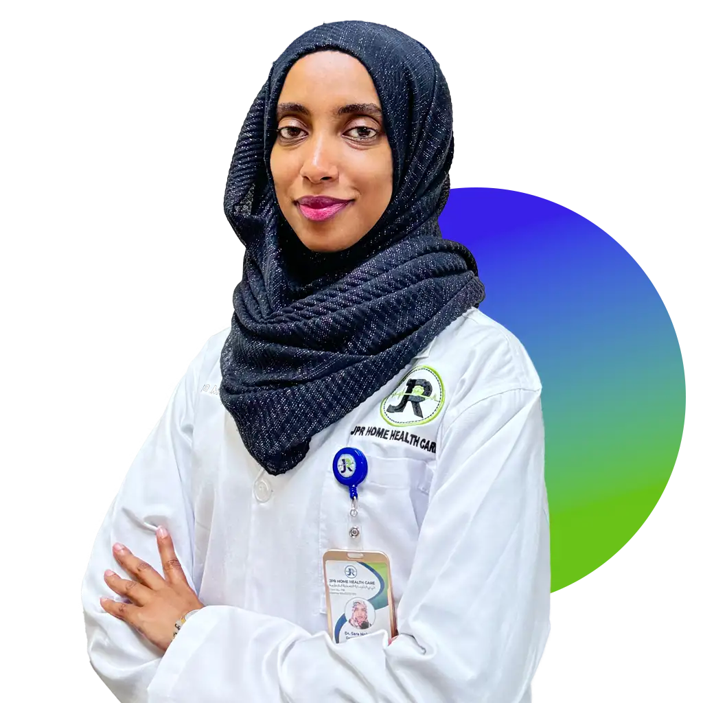 Doctor Sara is a GP and part of JPR Home Health Care’s doctor on call in Daubi team.
