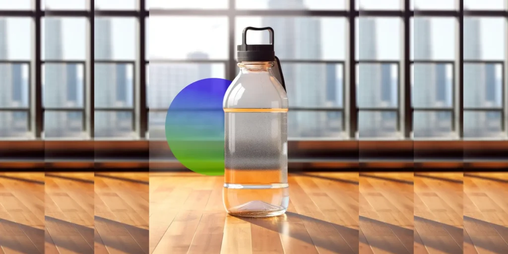 bottled drinking water for hydration