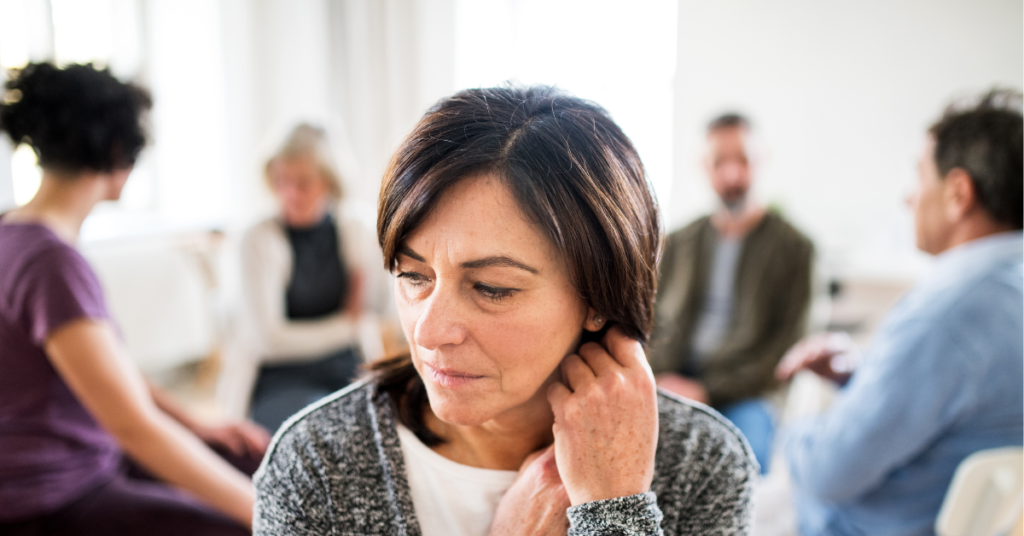 Introvert in a social gathering