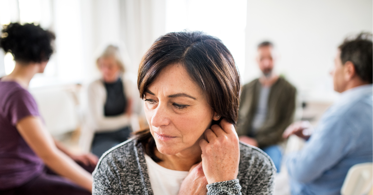 Introvert in a social gathering