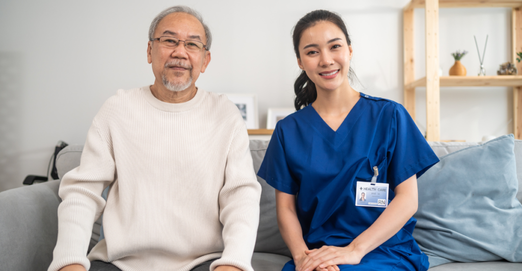 Nurse with Elderly Person