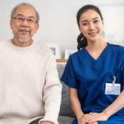 Nurse with Elderly Person