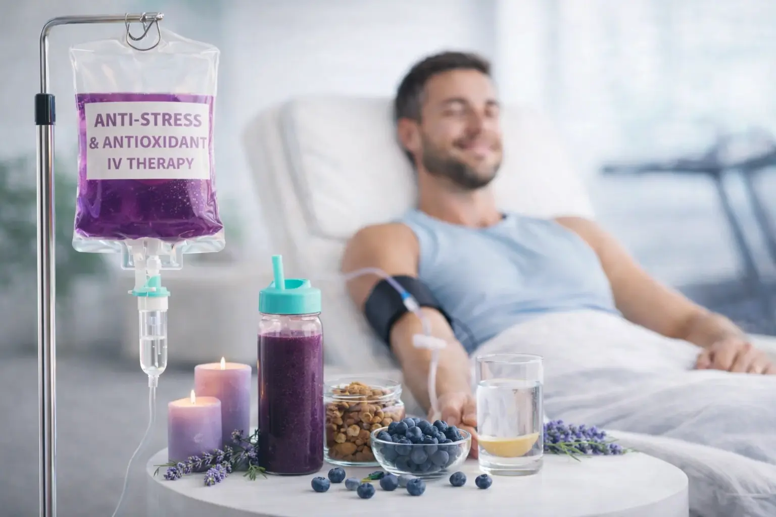 Anti-stress and antioxidant IV therapy in Dubai