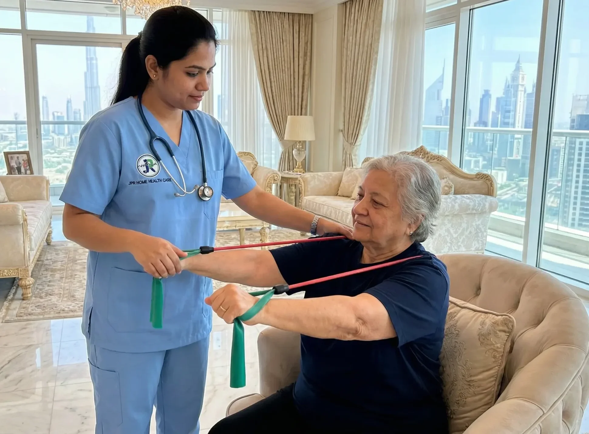 home physiotherapy service in Dubai by experience physiotherapist