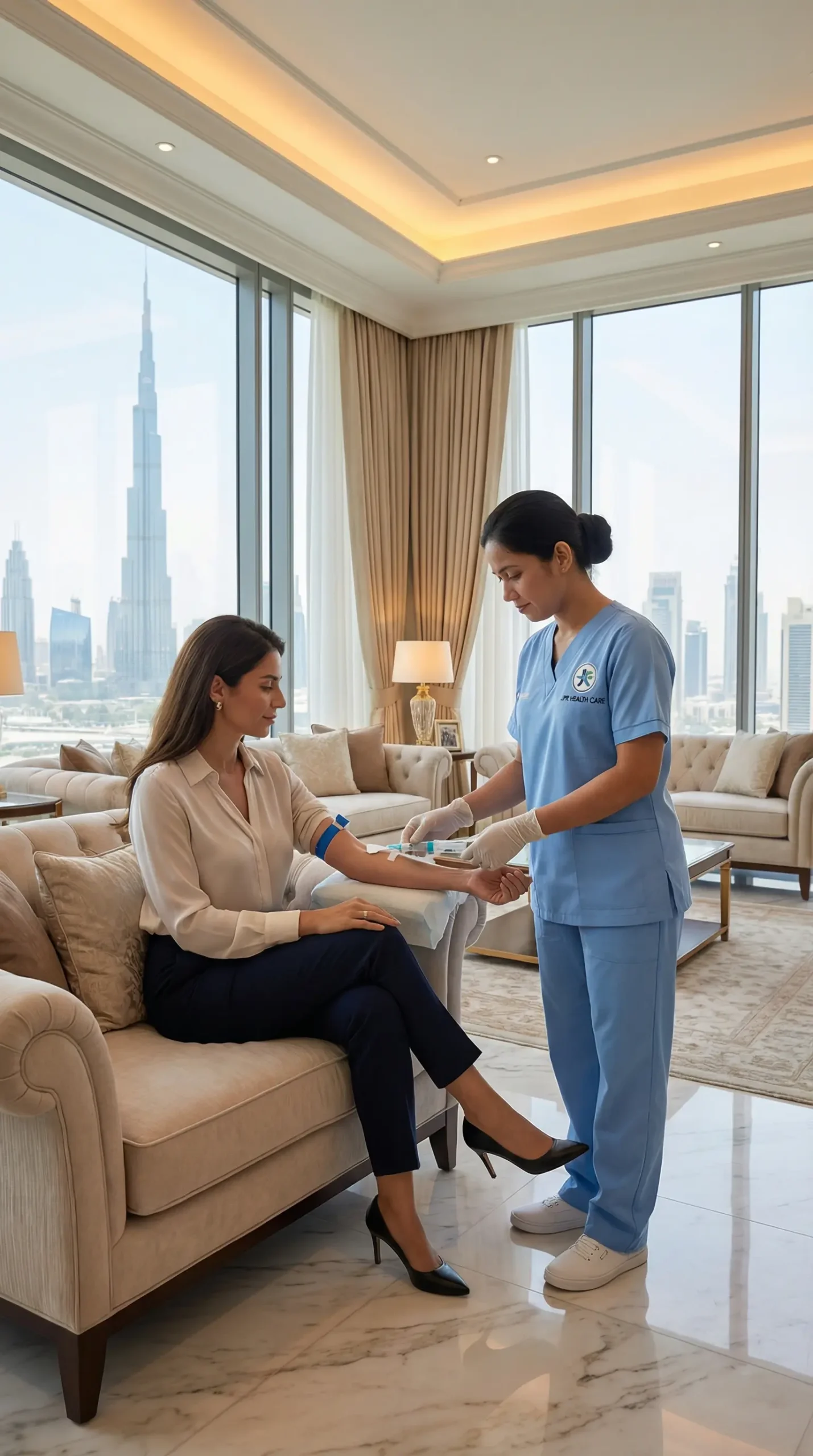 Lab test at home in Dubai