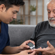Low blood sugar significantly increases fall risk in older adults, making professional supervision an important part of daily senior diabetes care.