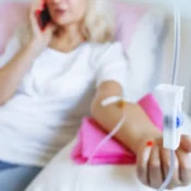 women receiving iv infusion