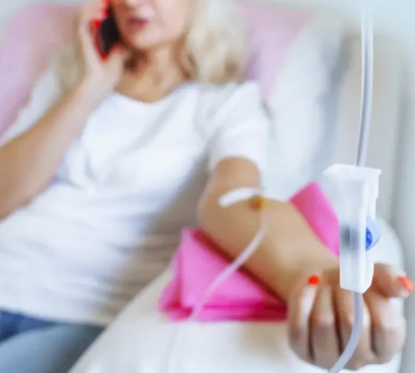 women receiving iv infusion