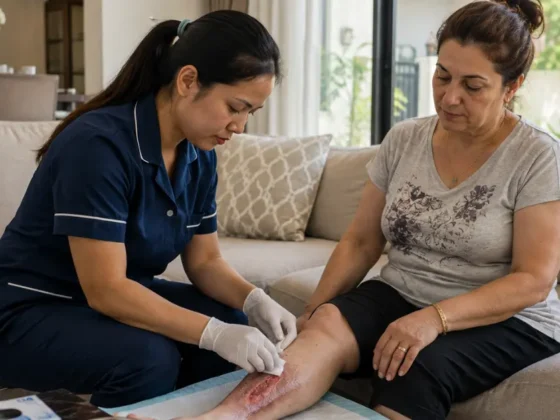 Home Nursing for Venous Leg Ulcers: How Professional Care at Home Promotes Faster Healing